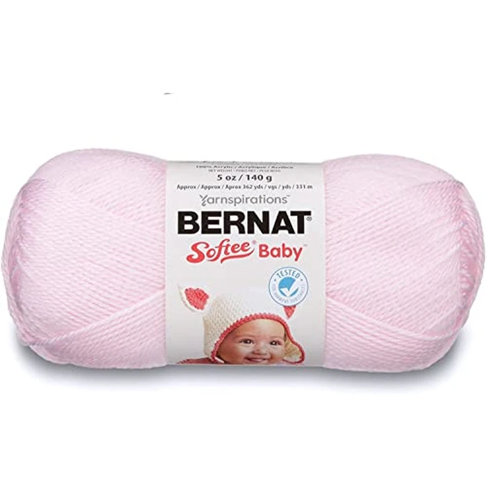 Bernat Softee Baby Pink Yarn - 3 Pack of 141g/5oz - Acrylic - 3 DK (Light) - 362 Yards - Knitting/Crochet by Bernat - Image 2