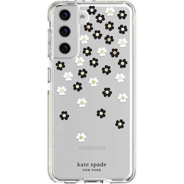 Kate Spade Defensive Hardshell Phone Case for Galaxy S21 Ultra 5G - Scattered Flowers by Kate Spade - Refurbished - Brand New condition - US$13.93