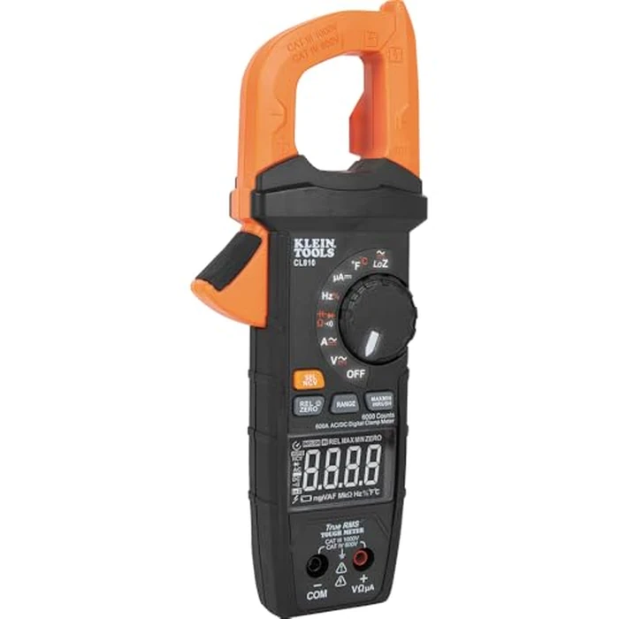 Klein Tools CL810 Digital Clamp Meter, Auto Ranging TRMS, AC/DC Volt/Current, LoZ, Continuity, Frequency, Capacitance, NCVT, Temp, More 1000V, Flashlight by KLEIN TOOLS - Used - Very Good condition - US$114.91