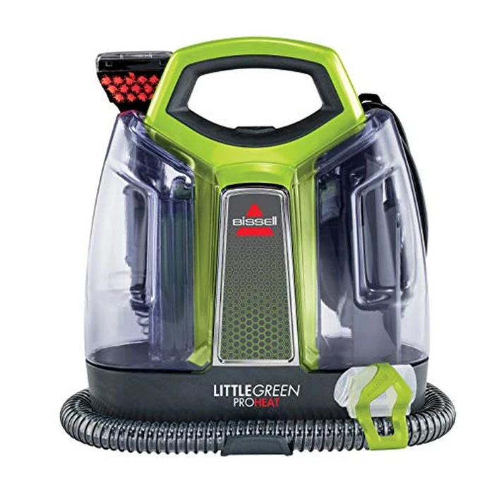 BISSELL Little Green Proheat Portable Deep Cleaner/Spot Cleaner and Car/Auto Detailers with HydroRinse Tool for Carpet and Upholstery, 2513E (Renewed) (Renewed) by Bissell - Refurbished condition