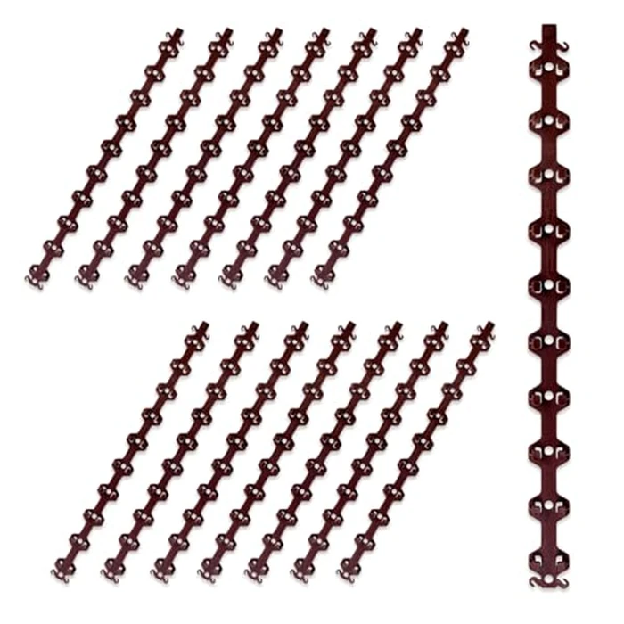 TREE-Z Wrap - Tree & Post Light Wrapping Tool for String Lights - Uniform Spacing, Staple-Free Install (Brown, 15-Pack) by TreE-Z - Image 1