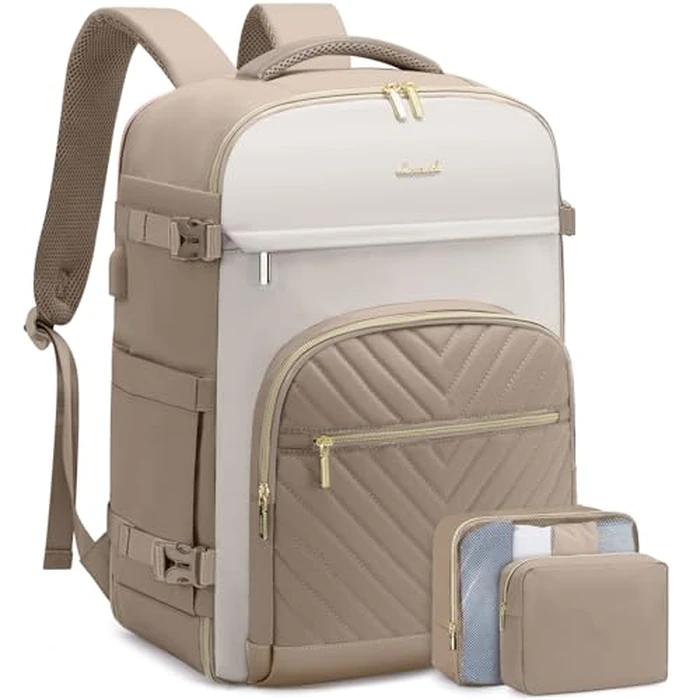 LOVEVOOK Travel Backpack for Women,40L Carry On Backpack for Airplanes,17.3 Inch Laptop Personal Item Travel Bag by LOVEVOOK - Used - Like New condition - US$25.68