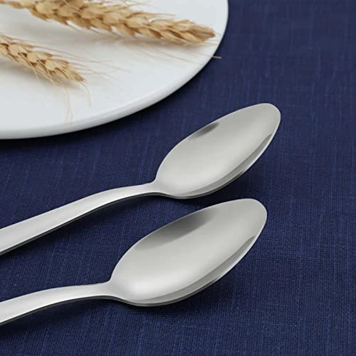 36-Piece Tea Spoons Set, Funnydin 5.9" Inches Stainless Steel Tea Spoons Silverware, Durable Teaspoons Set, Cost-Effective Small Spoons for Home Hotel Restaurant - Mirror Polished, Dishwasher Safe by Funnydin - Image 3
