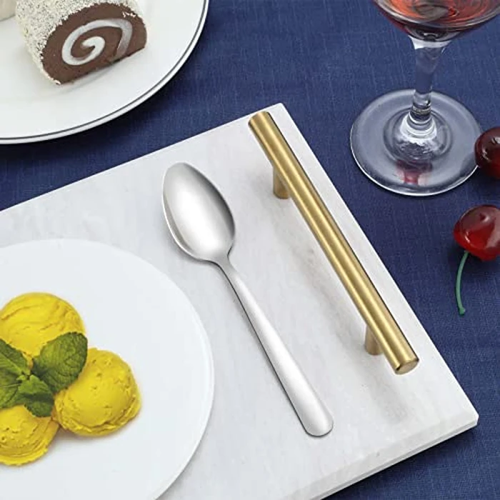 36-Piece Tea Spoons Set, Funnydin 5.9" Inches Stainless Steel Tea Spoons Silverware, Durable Teaspoons Set, Cost-Effective Small Spoons for Home Hotel Restaurant - Mirror Polished, Dishwasher Safe by Funnydin - Image 6