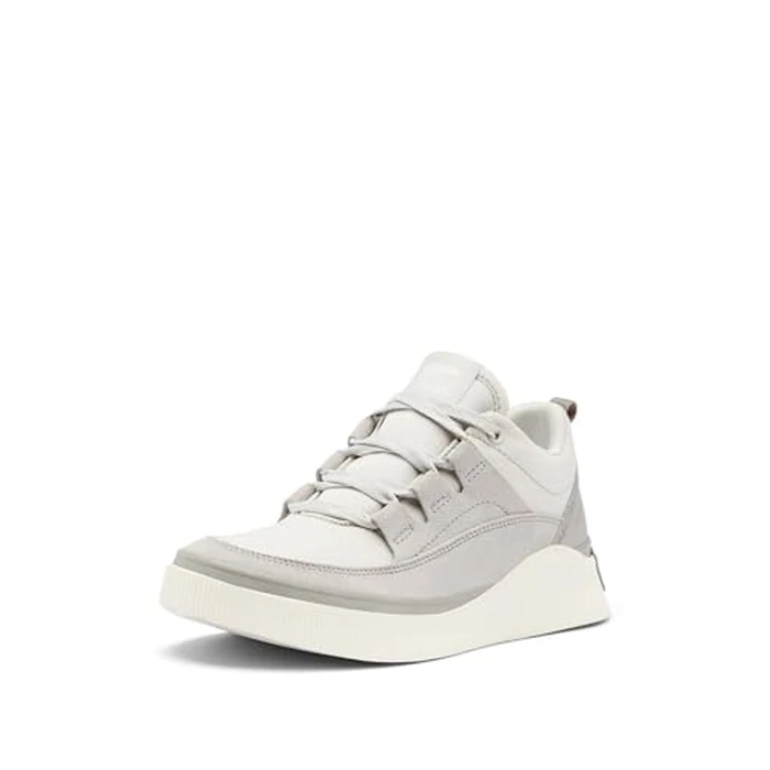 SOREL Women's Out N About lV Low Waterproof Sneaker - Moonstone, Sea Salt - 6.5 by Sorel - Used - Very Good condition - US$48.73