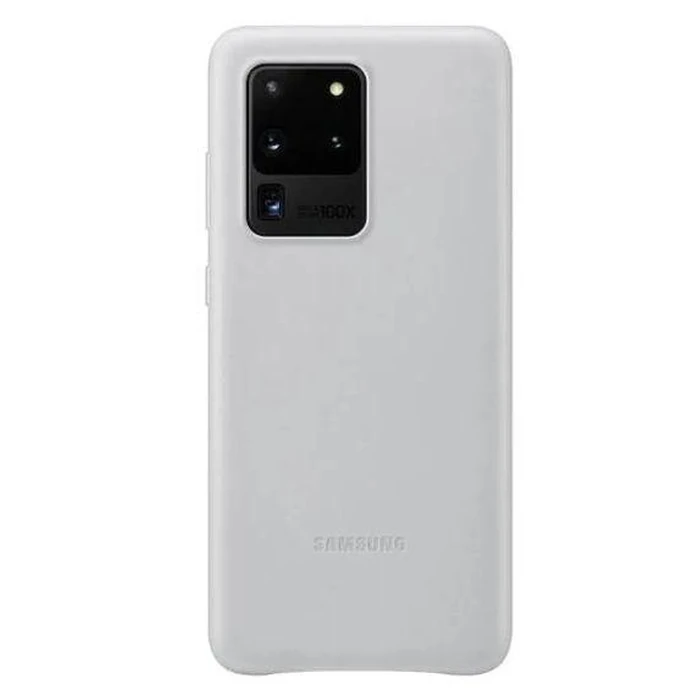 Samsung Leather Phone Cover for Galaxy S20 Ultra (5G) - Light Gray by Samsung - Refurbished - Brand New condition - US$25.48