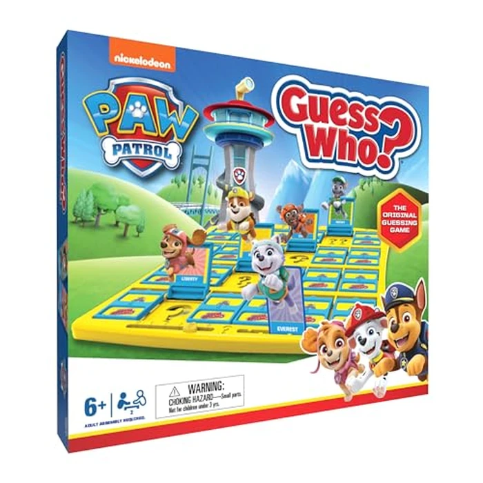 Guess Who? PAW Patrol Board Game, Featuring Chase, Rocky, Skye, and More, Officially Licensed Nickelodeon PAW Patrol Game, Family-Friendly Children's Mystery Game of Deduction, Ages 6 & Up by USAOPOLY - Image 1