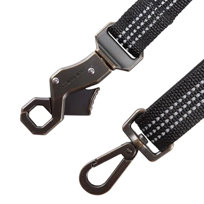 Carhartt Pet Durable Nylon Webbing Shock Absorbing Leash for Dogs, Reflective Stitching for Visibility, Black, Large by Carhartt - Image 4