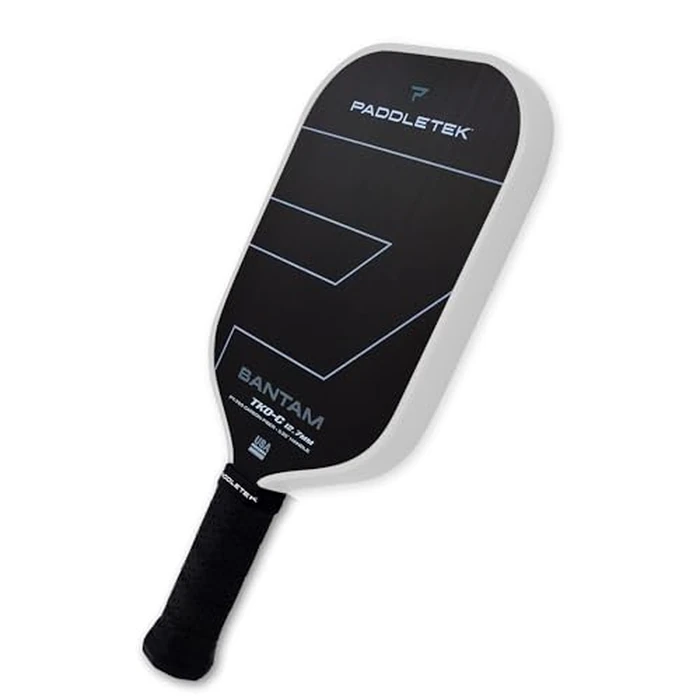 Paddletek Bantam TKO-C 12.7mm Pickleball Paddles with Polymer Honeycomb Core - Unidirectional Carbon Fiber - Torsional Weighting & High Tack Performance Grip - USAPA Approved - 5.25 Inch Handle by Paddletek - Image 1