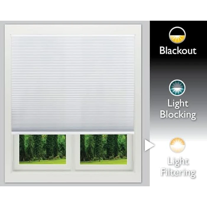 Redi Shade No Tools Easy Lift Trim-at-Home Cordless Cellular Light Filtering Fabric Shade Natural, 30" W x 64" L, (Fits windows 19"- 30") by Redi Shade - Image 7