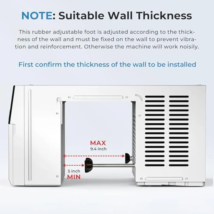 Electactic U-shaped Window Air Conditioner, Window AC Unit Cools Up 550 Sq.ft, Saddle Air Conditioner Window Unit with Full Window View, Low Noise, Cool/Dry/Fan Modes,White,12000BTU Upgrade by Electactic - Image 2