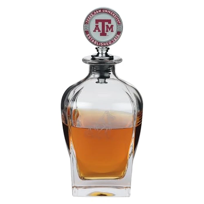 The Memory Company Officially Licensed Decanter with Mascot Stopper, Texas A&M University by The Memory Company - Used - Like New condition