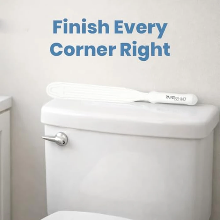 PAINT BEHIND -16 in L x 12 in W x 19 in H - Nylon Tool w/Paint Stir Stick- Easily Hard to Reach Areas, Flat Paint Brush, Toilet Wall Painting Supplies for Home Improvement Paint Kit by PAINT BEHIND - Image 8