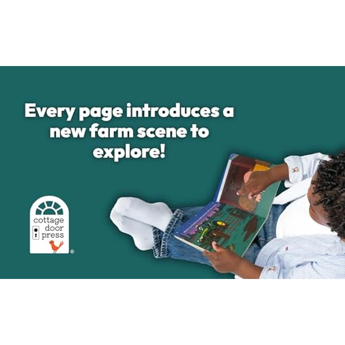 John Deere Kids Good Night Tractor on the Farm: Deluxe Lift-a-Flap & Pop-Up Surprise Board Book, Ages 2-6 by Cottage Door Press - Image 3