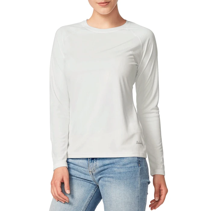 baleaf Women's UPF 50+ Sun Shirts Long Sleeve UV Protection Rash Guard Lightweight Quick Dry SPF Hiking Tops Outdoor Clothing White Size M by baleaf - Used - Like New condition