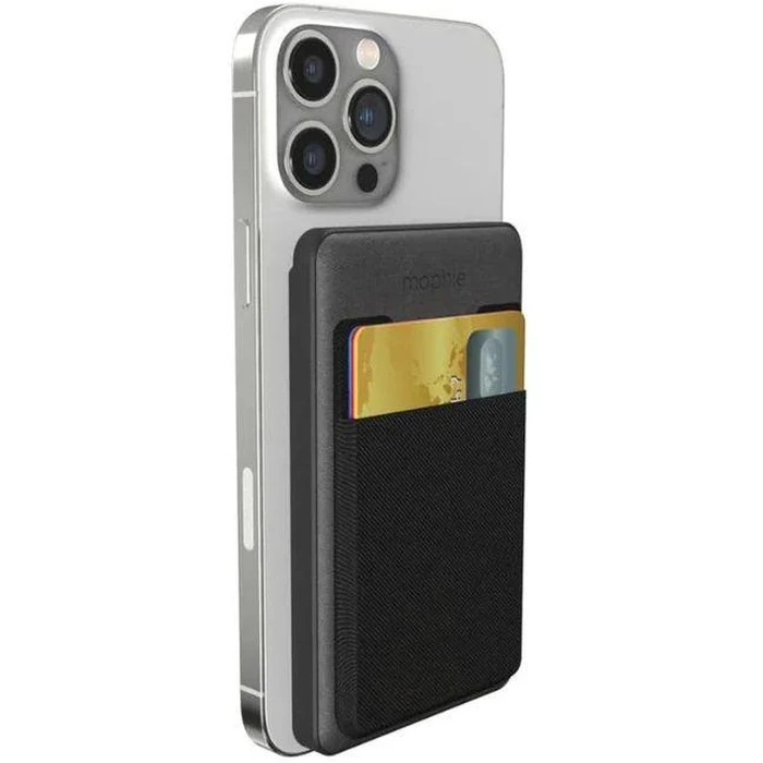 Mophie Snap+ Juice Mini Wallet 5000 mAh Portable Charger & Card Holder with MagSafe - Black by Mophie - Refurbished - Excellent condition - US$31.98