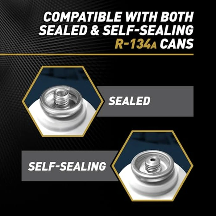 InterDynamics Car Air Conditiioner Gauge and Hose by InterDynamics, A/C Pro Air Conditioner Recharge Gauge and Dispenser for Cars, Trucks, 24 In Hose by A/C Pro - Image 3