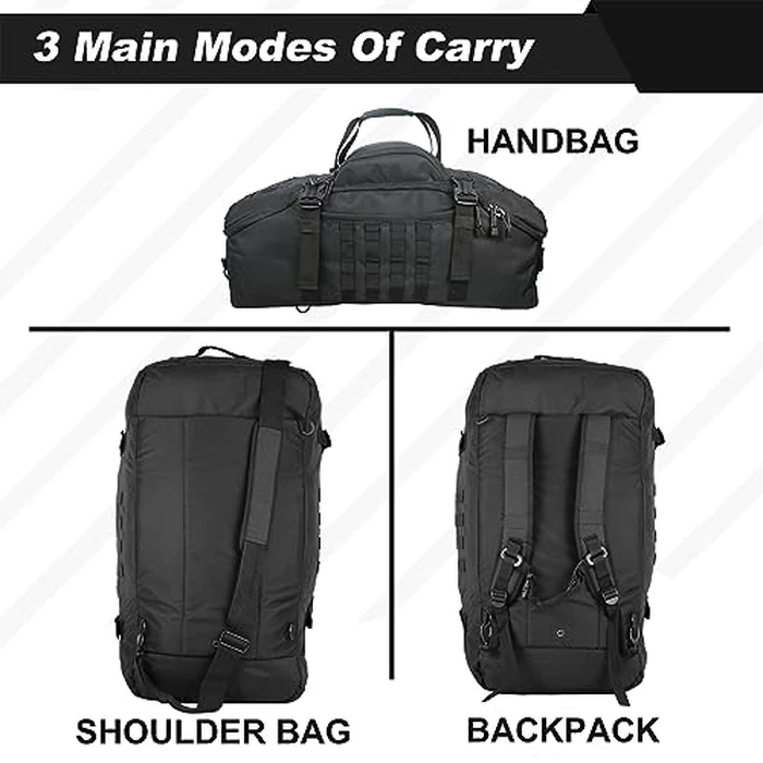 3 In 1 Tactical 30L Military Backpack Travel Duffle Bag for Weekender Gym Workout Deployment by HYKING - Image 2