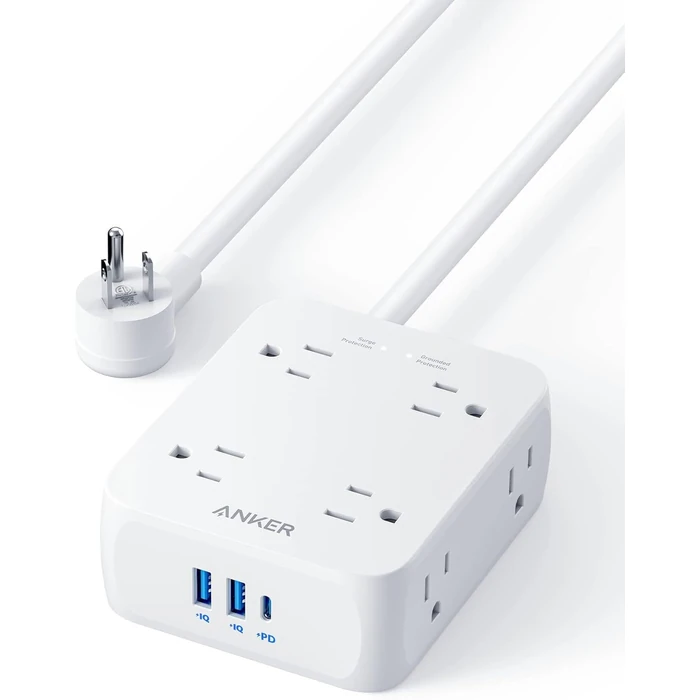 Anker 341 USB Power Strip 5ft | A9183 - White by Anker - Refurbished - Excellent condition - US$16.48