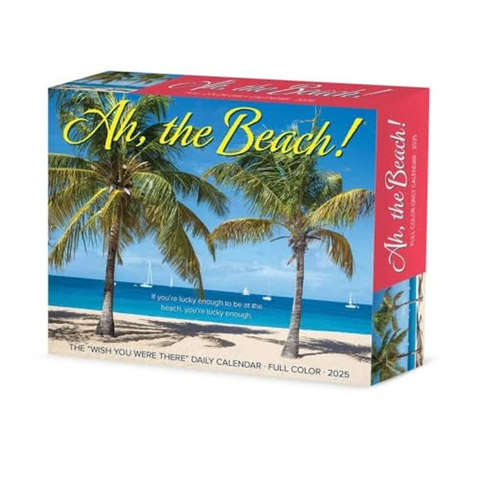 Ah, The Beach! 2025 6.2" x 5.4" Box Calendar by WILLOW CREEK - Used - Like New condition - CA$7.62