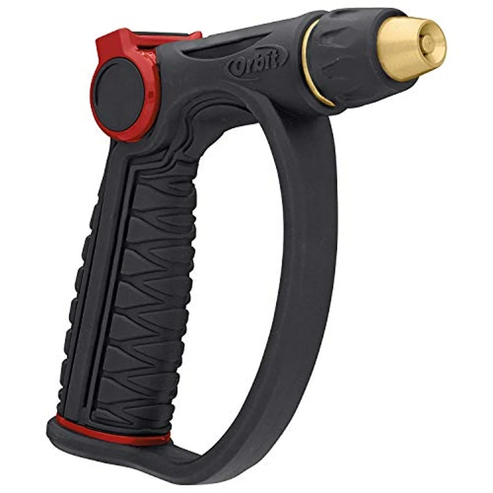 Orbit 58984 Thumb Control D-Grip Contractor Adjustable Pistol Brass Spray Nozzle, black by Orbit - Image 1
