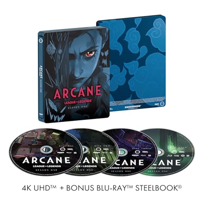 Arcane: League of Legends - Season One Limited Edition Steelbook [4K] [4K UHD] by SHOUT! FACTORY - Used - Very Good condition - US$24.67