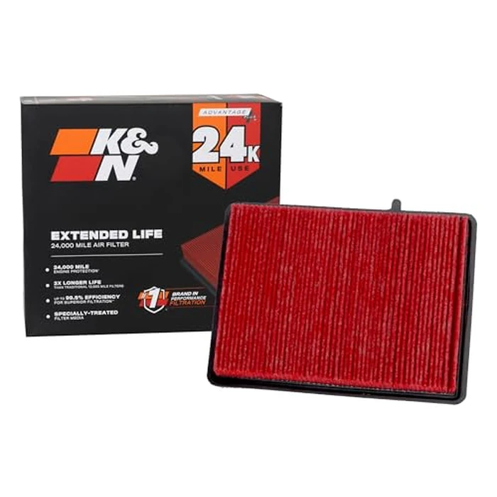 K&N Engine Air Filter: Extended Life 24,000 Mile Replacement Air Filter: Compatible with 2018-2019 Chevy/GMC/Holden (Equinox, Terrain), KNX-5069 by K&N - Used - Like New condition - US$22.70