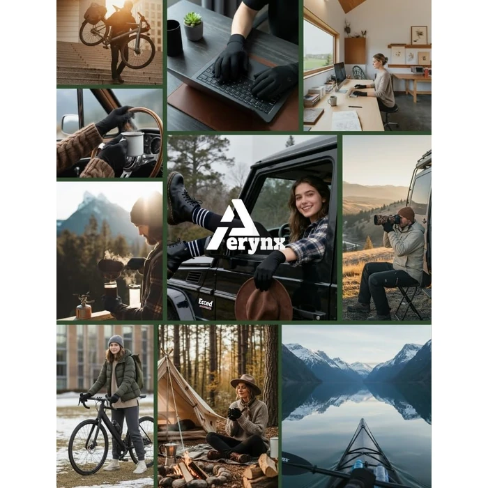 Aerynx Winter Gloves Women Men Cold Weather Thermal Warm Touch Screen 3-Layers Liner Glove, Windproof for Running, Cycling, Biking, Hiking, Driving, Walking, Typing, Sports Shooting, Gaming X2 by Aerynx - Used - Like New condition