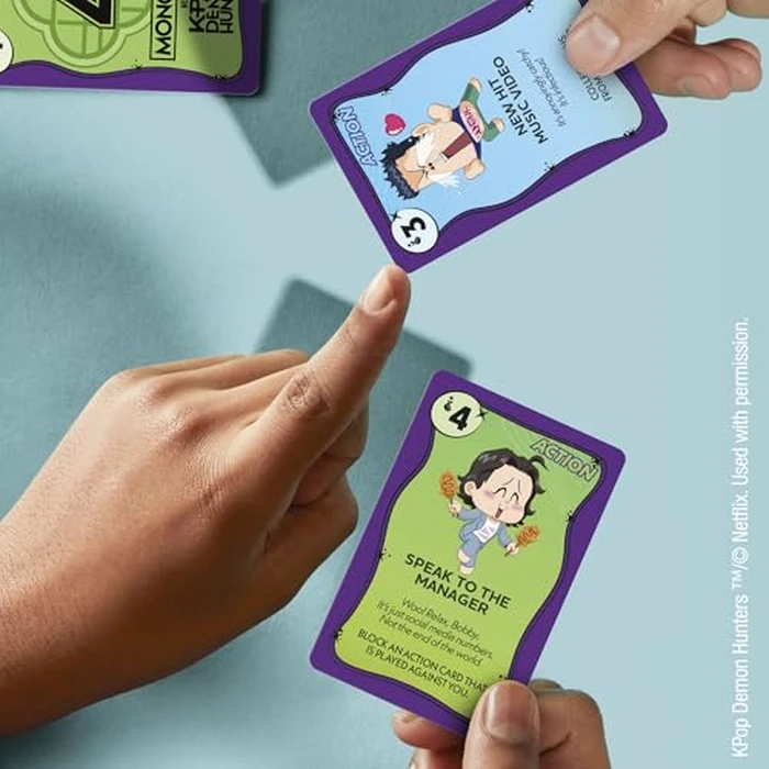 Monopoly Deal: Kpop Demon Hunters Card Game | Family Games for Kids, Tweens, Teens, and Adults | 2-5 Players | 15 mins. | Easter Gifts for Boys and Girls, Ages 8+ by Hasbro Gaming - Image 5