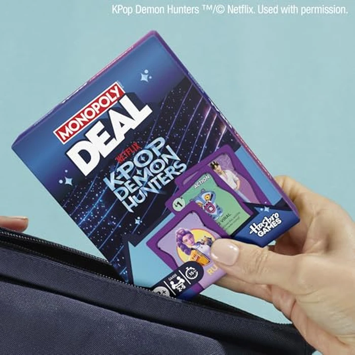 Monopoly Deal: Kpop Demon Hunters Card Game | Family Games for Kids, Tweens, Teens, and Adults | 2-5 Players | 15 mins. | Easter Gifts for Boys and Girls, Ages 8+ by Hasbro Gaming - Image 7