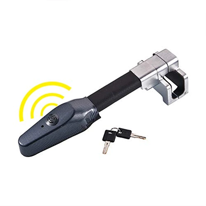 Blueshyhall Steering Wheel Lock with Alarm, Vehicle Anti-Theft Security Lock Universal for Car Truck SUV Van by Blueshyhall - Image 1