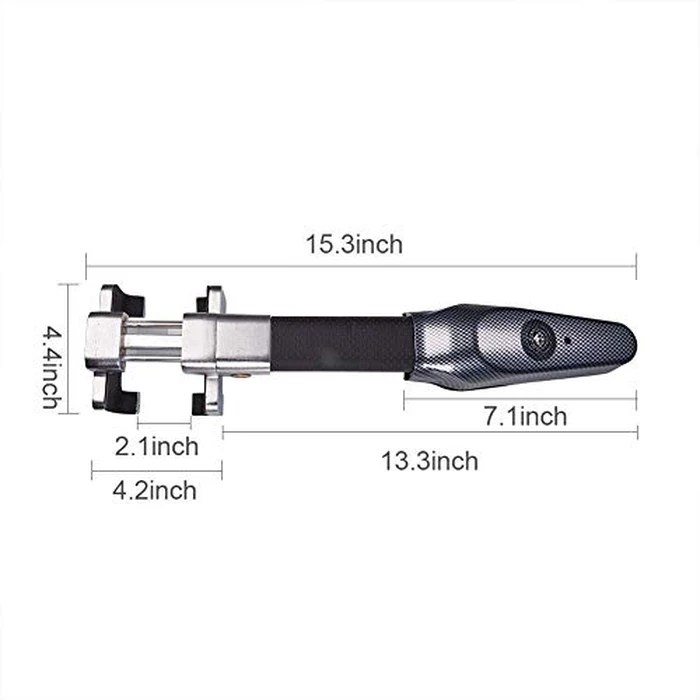 Blueshyhall Steering Wheel Lock with Alarm, Vehicle Anti-Theft Security Lock Universal for Car Truck SUV Van by Blueshyhall - Image 7