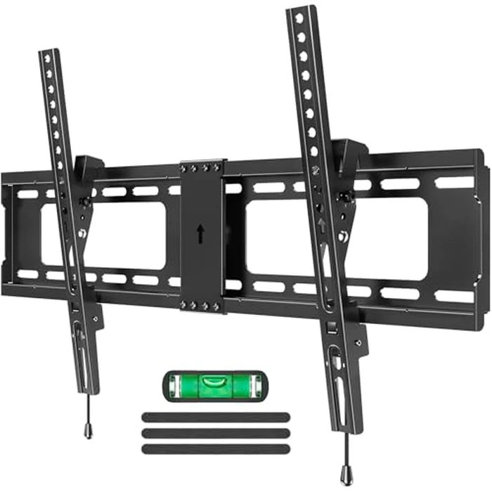 MOUNTUP TV Wall Mount Tilting TV Mount Bracket for Most 37-82 Inch Flat Screen/Curved Low Profile Wall Mount Saving Space Max VESA 600x400mm Hold up to 132 lbs Fit 16" 18" 24" Stud MU0008 by MOUNTUP - Used - Acceptable condition - CA$19.61
