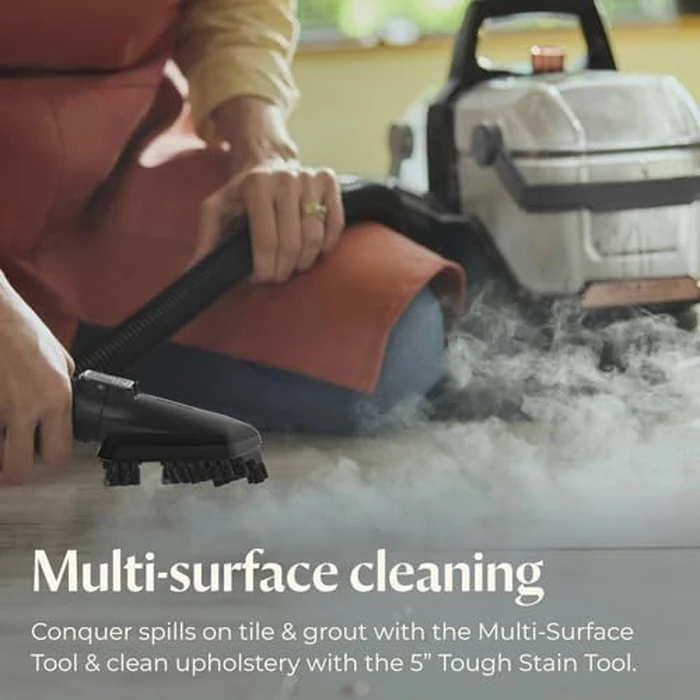 BISSELL Little Green HydroSteam Portable Carpet and Upholstery Cleaner, Car Auto Detailer, 3 Cleaning Modes, Steam plus OXY Removes Oily Stains, Fast 3025-Min Dry Time, Dual Tank 64oz, 3618B by Bissell - Image 4