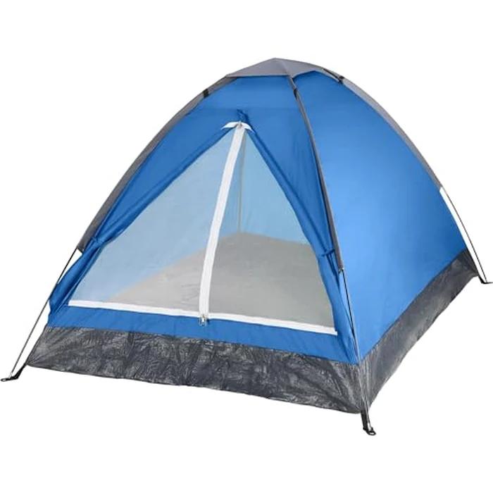 2 Person Camping Tent with Rain Fly and Carrying Bag - Lightweight Outdoor Pop Up Tents for Camping Essentials, Music Festivals, Backpacking, Hiking, or Beach Shelter by Wakeman Outdoors by Wakeman - Used - Good condition - US$19.49