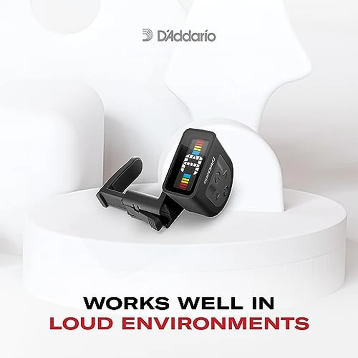 D'Addario Guitar Tuner - Micro Headstock Tuner - Tuner for Acoustic Guitar, Electric Guitar, Bass Guitar, Mandolin, Banjo, Ukulele - Compact & Discrete - Clip On - 2 Pack by D'Addario - Image 5