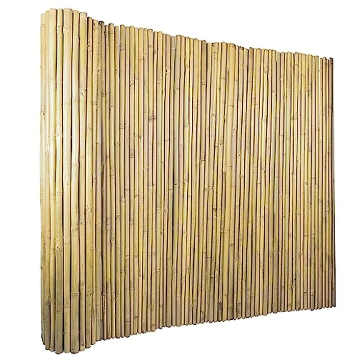 Jollybower 4Ft High x 8 Ft Long x 0.7In D Bamboo Fencing, Natural Bamboo Fence Rolls, Eco-Friendly Privacy Fencing for Outdoor Balcony Patio Garden Border Pool by Jollybower - Used - Like New condition