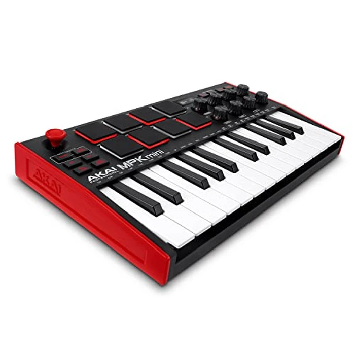 Akai Professional MPK Mini MK3-25 Key USB MIDI Keyboard Controller with 8 Backlit Drum Pads, 8 Knobs, Music Production Software and Native Instruments Sound Package (NKS Integration) by Akai Professional - Used - Very Good condition