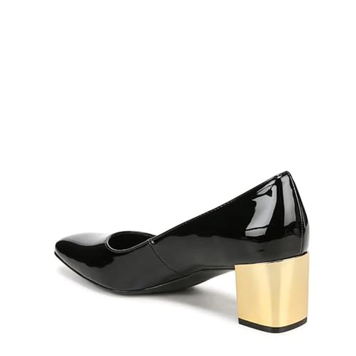 Naturalizer Womens Karina Low Block Heel Square Toe Pump, Black Patent, 7.5 by Naturalizer - Image 8