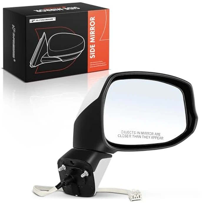 A-Premium Passenger Side Power Door Mirror Compatible with Honda Civic 2012-2013 - Heated Manual Folding White Outside Rear View Mirror, w/ 5 Pins Connector by A-premium - Used - Like New condition - CA$51.16
