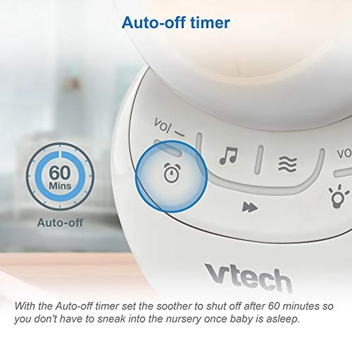 VTech BC8211 - Myla The Monkey - Baby Sleep Soother With White Noise Sound Machine, Soft Ambient Sounds And Melodies, Soft-Glow Night Light, NEW Rechargeable Battery Version. by VTech - Image 8