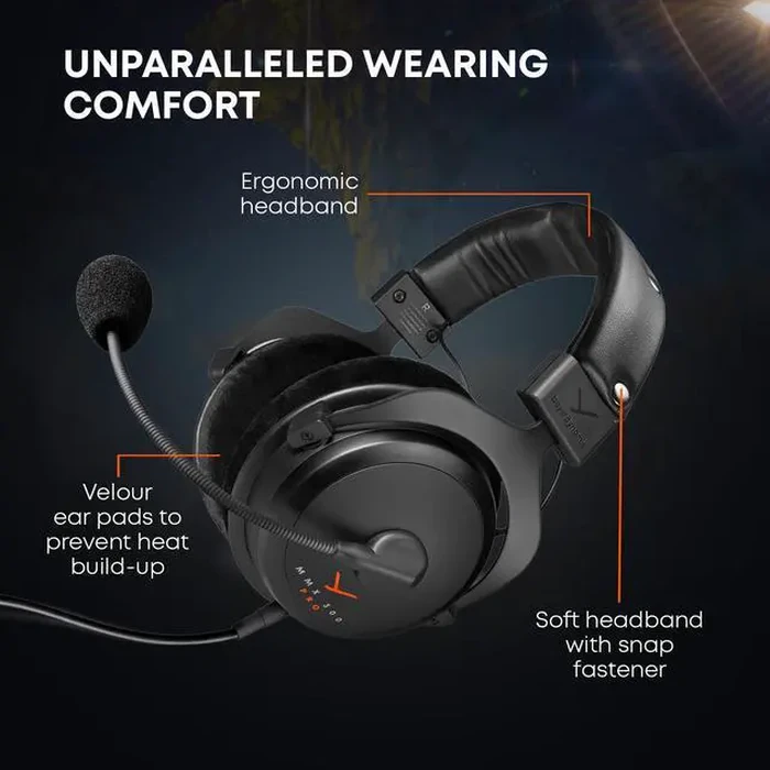 Beyerdynamic MMX 300 PRO Closed Gaming Headset with Stellar.45 Driver and Condenser Microphone, Wired Gaming Headset Suitable for PC, Gaming Console, by Beyerdynamic - Image 6