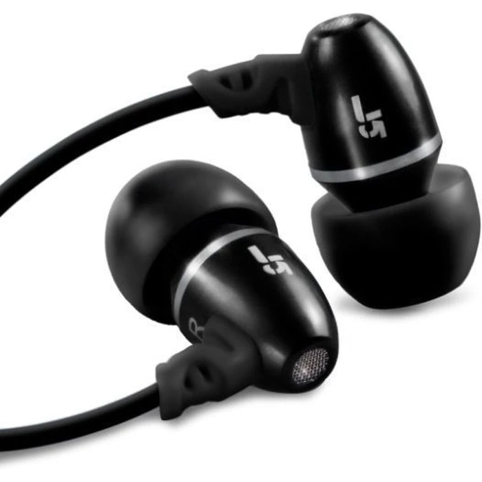 JLab Metal Rugged Earbuds with Microphone - Black by JLab - Refurbished - Excellent condition - US$10.48
