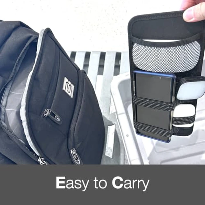 BINGANIZER Travel Drawer Bin Organizers - Pack of 3, Elastic Panels for Cables, Cords, Electronics, Suitcase - Tactical Organizer Board for Junk Drawer and Bin by BINGANIZER - Image 6