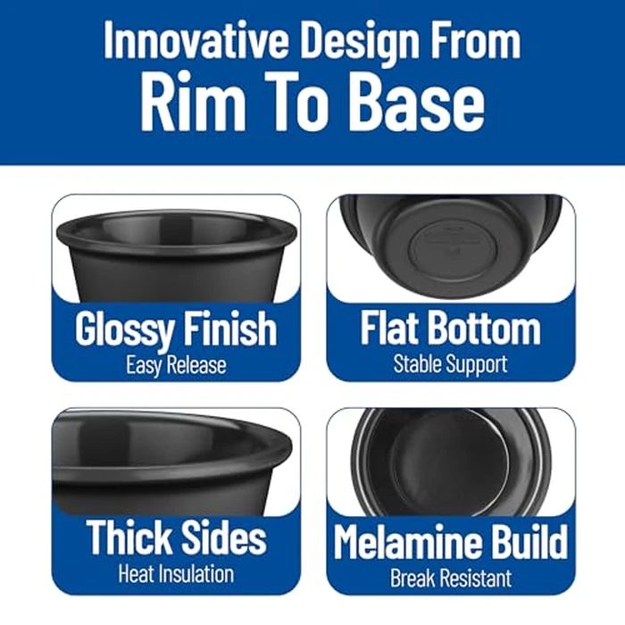 Carlisle FoodService Products Plastic Ramekins, Sauce Bowl for Home and Restaurant, Plastic, 4 Ounces, Black, (Pack of 48) by Carlisle FoodService Products - Image 4