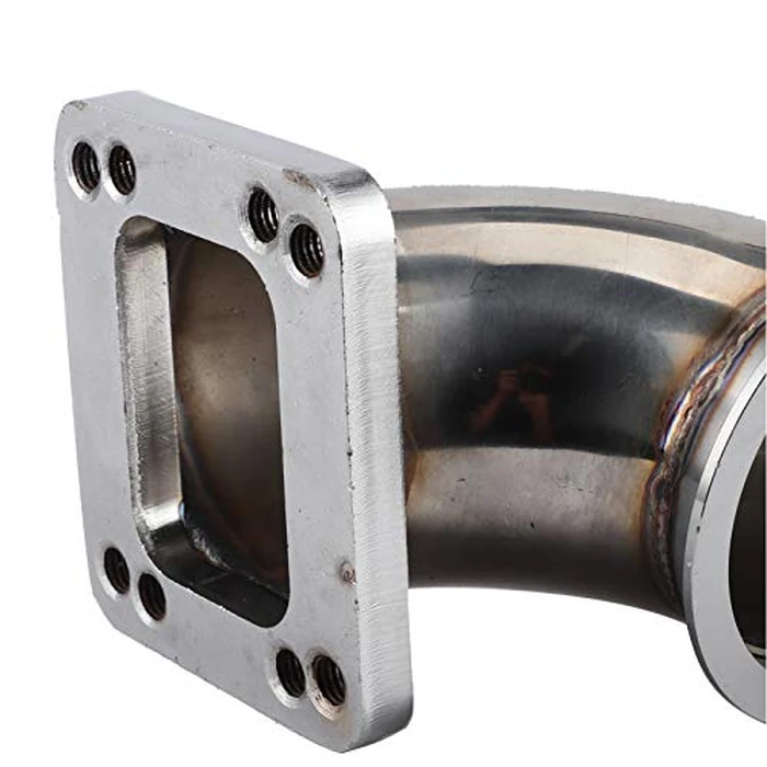 Aramox 3.0in V Band to T3 Stainless Steel Turbo Flange, 90 Degree Bend Adapter Flange CNC Machining for 304 Turbocharger by Aramox - Image 7