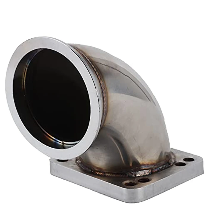 Aramox 3.0in V Band to T3 Stainless Steel Turbo Flange, 90 Degree Bend Adapter Flange CNC Machining for 304 Turbocharger by Aramox - Image 8