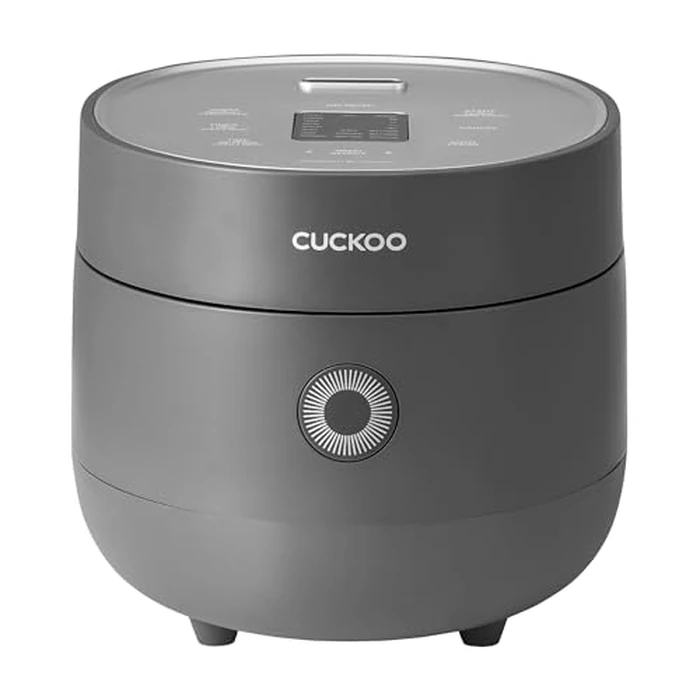 CUCKOO Rice Cooker 6 Cup Uncooked / 12 Cup Cooked, Modern Fuzzy Logic Rice Cooker Small with Delay Timer & Keep Warm Setting, Versatile Food Steamer for Cooking, Non-Stick Inner Pot, Gray (CR-0675FG) by CUCKOO - Used - Acceptable condition - CA$72.09