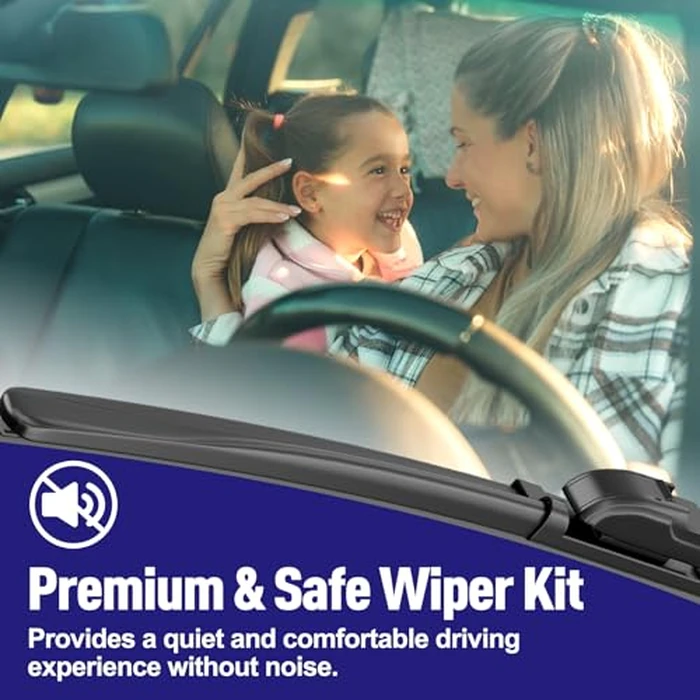 AJK Front Windshield Wiper for Ford Explorer 2011-2015 2016 2017 2018 2019 2020 2023 2024, Original Equipment Back Window Wipers Blades, Conventional, Vehicle Specific Fit, Pack of 3 by AJK - Image 3