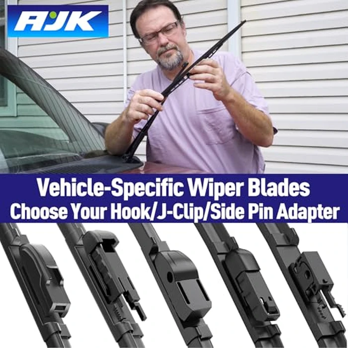 AJK Front Windshield Wiper for Ford Explorer 2011-2015 2016 2017 2018 2019 2020 2023 2024, Original Equipment Back Window Wipers Blades, Conventional, Vehicle Specific Fit, Pack of 3 by AJK - Image 5